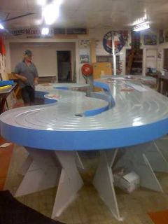 The Track sides getting painted